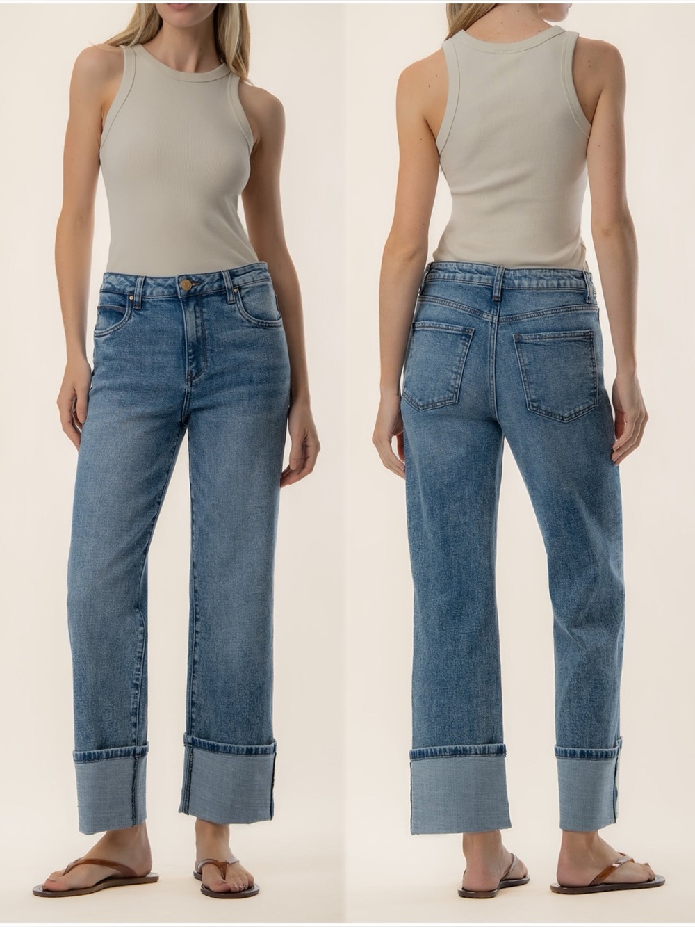 KUT FROM THE KLOTH Sienna High Rise Straight Leg Jean